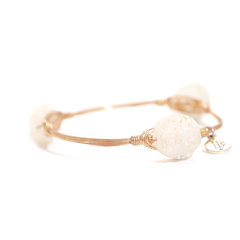 Bourbon and Bowties clear bracelet